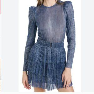 Sabina Musayev Dark Blue Monique Dress NWOT